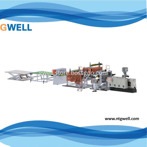 LVT floor one-step extrusion line